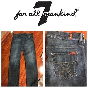 7for all mankind- slouchy blue jeans
